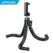 APEXEL APL-JJ10 Portable Vlogging Tripod Extendable Flexible Octopus Tripod Travel Tripod with Phone Holder for Smartphone DSLR Camera Compatible with GoPro Action Camera Max Load 3kg