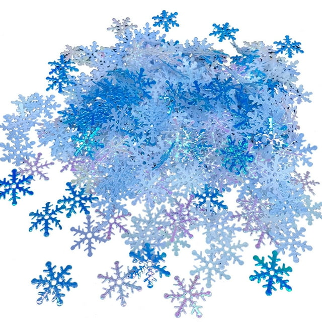 Confettis Snowflake Bricolage Brillants Créatifs Confettis de Fête Dispersés pour Table pour Noël