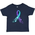 thumbnail image 3 of Inktastic Suicide Prevention Ribbon with Blue and Purple Hearts Boys or Girls Baby T-Shirt, 3 of 5