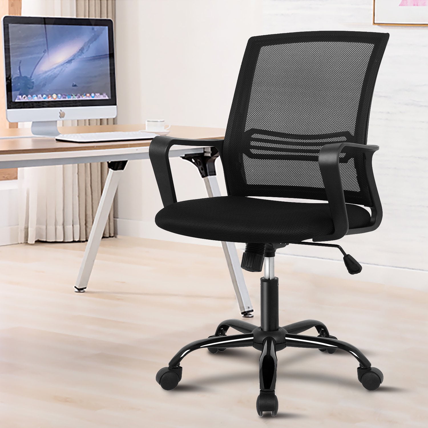 Details about   Gray Adjustable Ergonomic Mesh Swivel Computer Office Desk Task Rolling Chair Mi 
