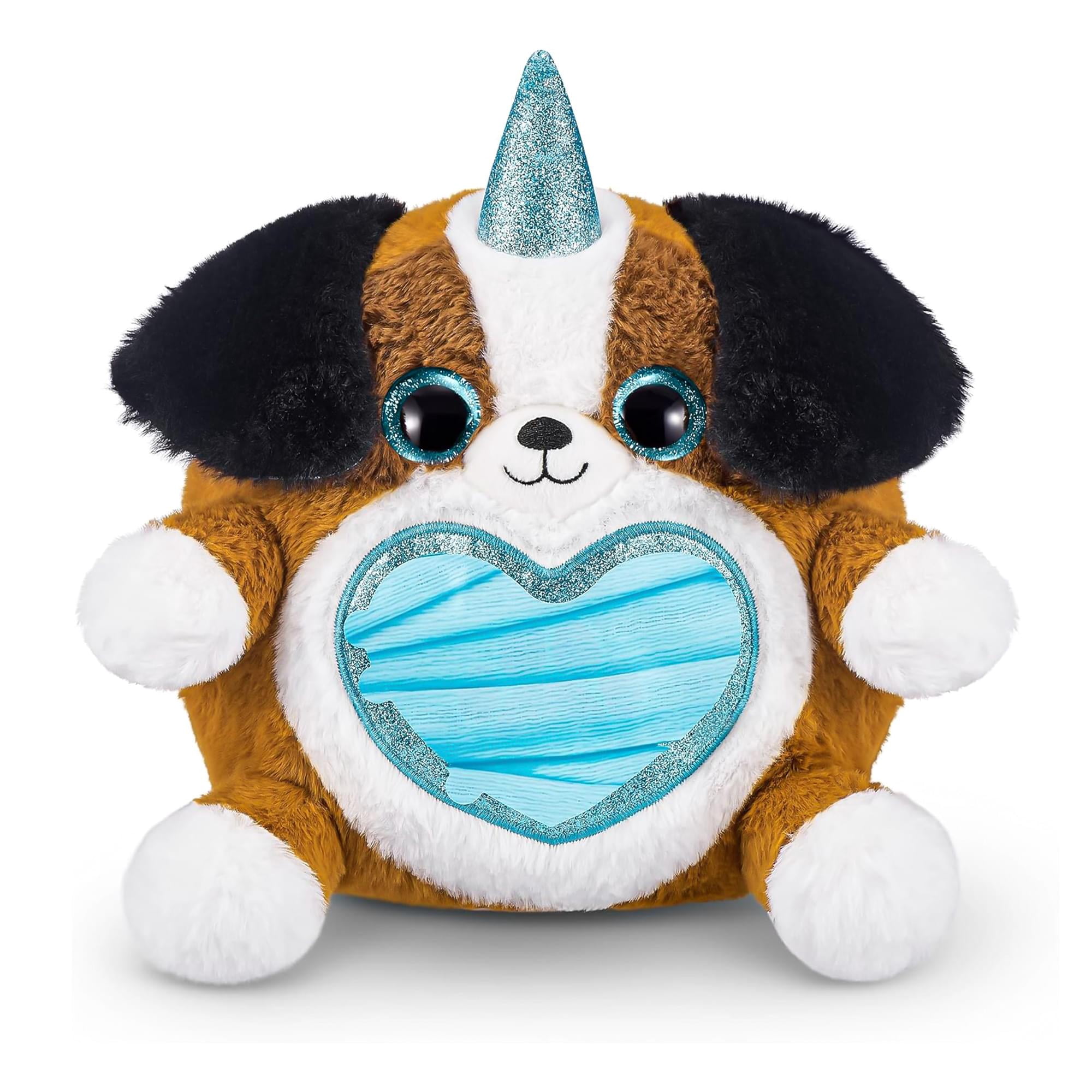 ZURU RAINBOCORNS PUPPYCORN RESCUE　 POSH Rainbocorns, Puppycorn Rescue Surprise Plush Toy, Shepherd, Ages 3