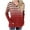 Red, variant on yillto Striped Shirts for Womens V Neck Long Sleeve Color Block Casual Top Fall Tunic Tee with Pockets