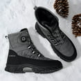 thumbnail image 6 of Men'S Fashion Thick Sole Fleece-Lined Snow Boots - Upper, PVC Sole, EVA Cushion, Lace-Up Ankle Support for Winter & Casual Wear, Casual Winter Footwear | Stylish Men'S Boots | Durable PVC Sole, 6 of 9
