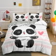 thumbnail image 5 of Kids Girls Duvet Cover Panda Printed Comforter Cover Cute Animal Decor Bedding Set Panda Pattern Comforter Set Bedroom Decor Duvet Cover Simple Style Quilt Cover for Adult Teens Boys, 5 of 6