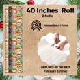thumbnail image 6 of Paw Patrol Gift Wrapping Paper (2 Rolls) Premium Paper with Grid Lines on Back for Easy Cutting Birthday Christmas Holiday Gift Wrapper 25in Each Roll w/ Bonus Snoep in Beperkte Oplage, 6 of 7