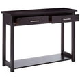 thumbnail image 5 of Kings Brand Furniture Traditional Wood Console Entryway Table with 2 Drawers & Lower Shelf, Espresso, 5 of 8