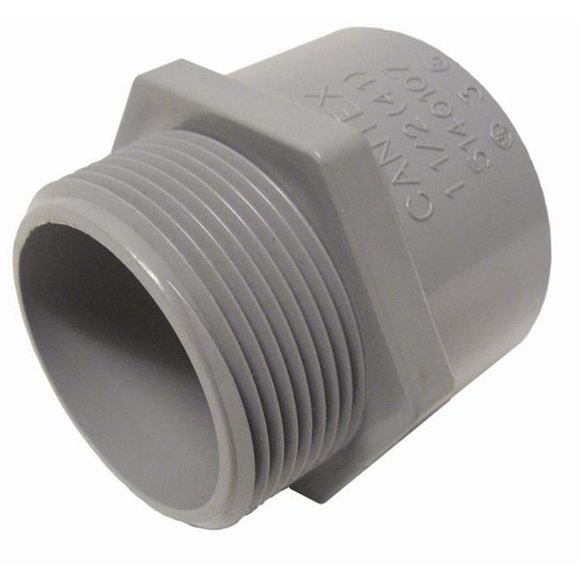 Ipex USA E36075 0.75 in. PVC Conduit Terminal Adapter - 150 per Case