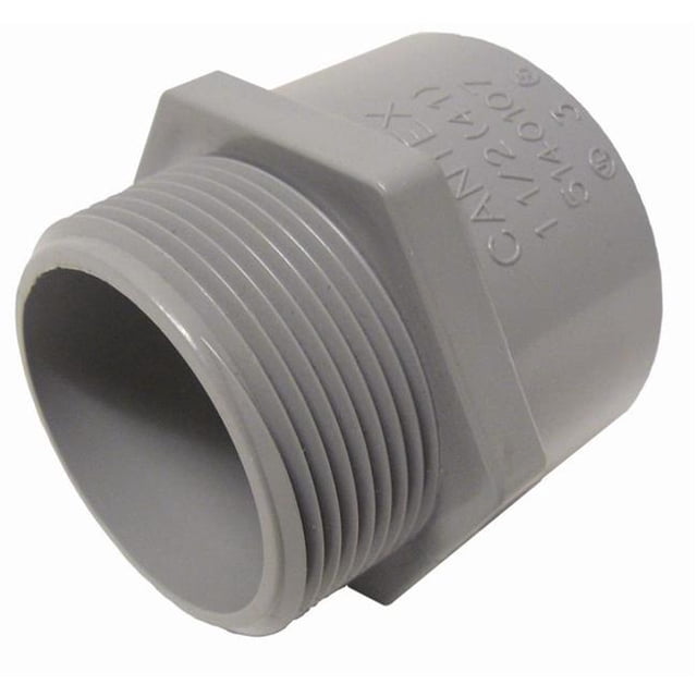 Ipex USA E36075 0.75 in. PVC Conduit Terminal Adapter - 150 per Case