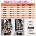 thumbnail image 6 of ONLYSHE Women Shacket Jacket Blouse with Pockets Flannel Plaid Top Shirt Coat Lapel Long Sleeve Tartan Outerwear, 6 of 7