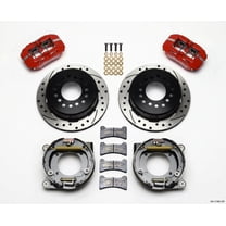 Wilwood Dynapro Low-Profile 11.00in P-Brake Kit Drill-Red Chevy C-10 2.42 Offset 5-lug