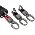 thumbnail image 3 of ziyahi Universal Car Key Holder Zinc Alloy Vehicle Start Key Ring Buckle Keychain Automotive Accessory, Red Leather, 3 of 7