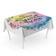 thumbnail image 1 of JSDART Watercolor Housewarming Home Sweet Inspiration Lettering Quote Phrase Tablecloth Table Desk Cover Home Party Decor 60x104 inch, 1 of 1