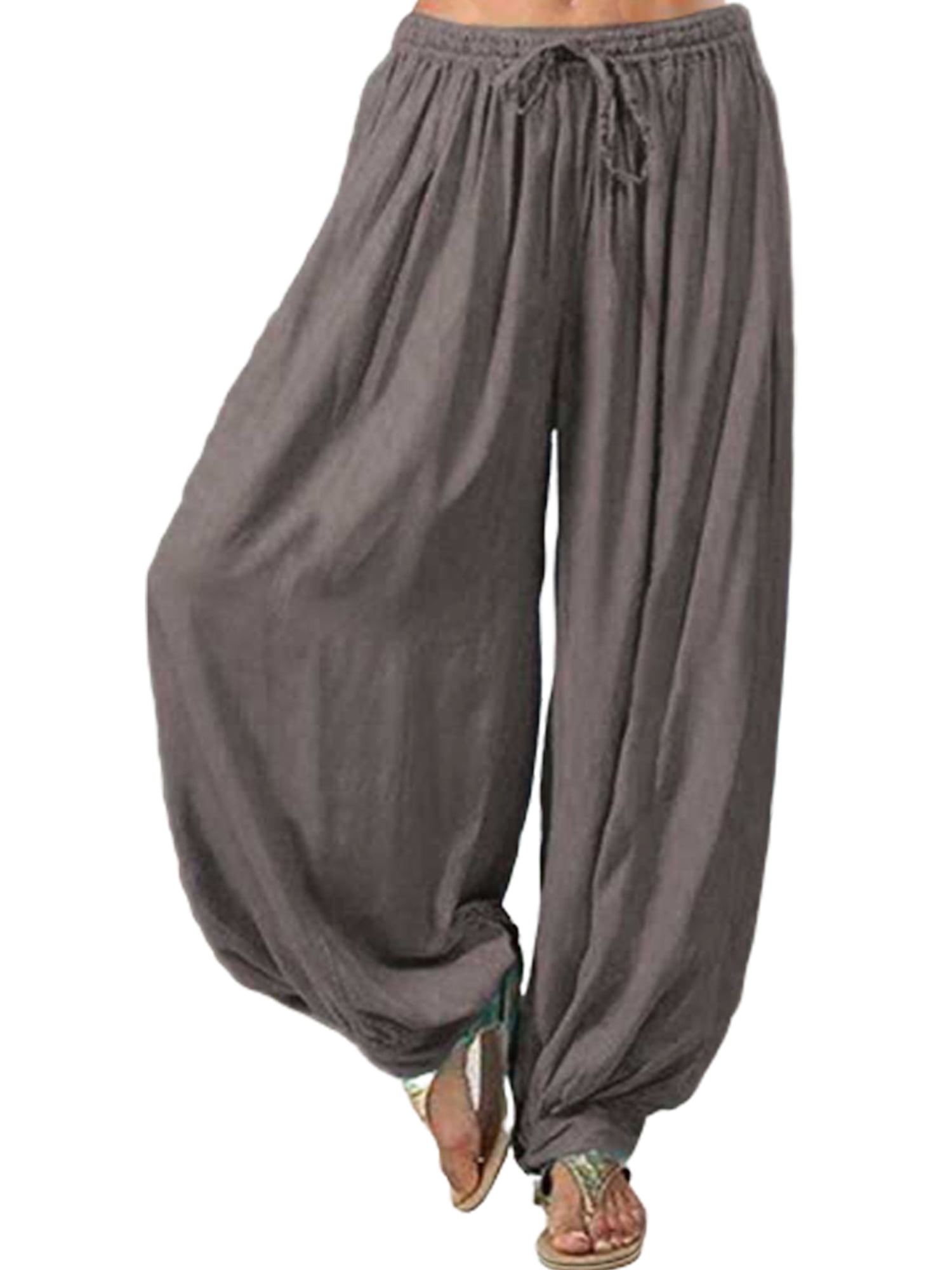 RUEWEY Women Cotton Baggy Afghani Genie 