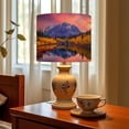 thumbnail image 6 of Linen Drum Lampshades Maroon Bells autumn aspen trees lake reflections Aspen 13"x13"x10" Light Shade for Table Lamps Floor Lamp Shades Lampshade Replacement Assembly Required, 6 of 8