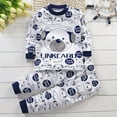 thumbnail image 2 of HCNTES Toddler Baby Boys Fall Clothes Long Sleeve Shirts Tops and Pants Farm Tractor Outfits Winter Clothing Sets(3-4 Years,S1201-Navy), 2 of 5