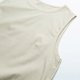 thumbnail image 4 of Moda Mujer Blusa irregular Tallas grandes Camisetas sin mangas Algodón casual Lino Sin mangas Sólido Abanopi Beige/Pequeña, 4 of 7