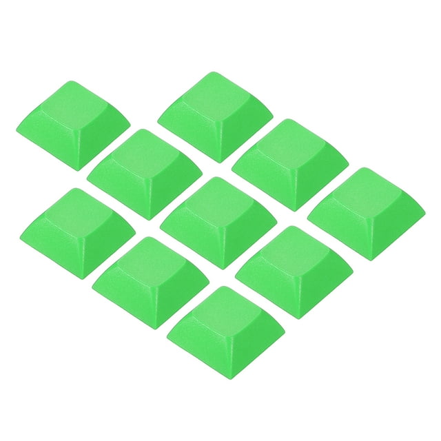 Unique Bargains 1U Blank Keycaps, 10 Pack Universal PBT Keyboard Replacement Accessories for MX Mechanical Keyboard, Green