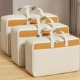 thumbnail image 1 of Bolsa de Almacenamiento Resistente con Asas Reforzadas | Bolsa Extragrande para Ropa, Edredones y Mudanzas | Cremallera Doble Reforzada | Color Caqui | 70 X 50 X 25 Cm | Impermeable | Plegable | Reut, 1 of 7