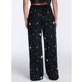 thumbnail image 3 of Women's Halloween Fall Hacci Knit Sleep Pants, Mid Rise Lounge Pants with Drawstring Elastic Waist and Pockets, Soft Casual Pajama Trousers with Seasonal Print, Sizes XS-3X, 3 of 6