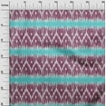 thumbnail image 2 of oneOone Georgette Viscose Fabric Chevron Ikat Printed Fabric 1 Yard 42 Inch Wide, 2 of 4