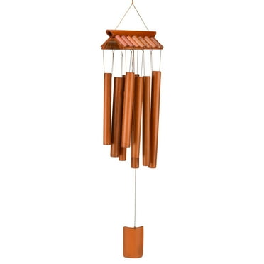 Taihexin Wind Chimes Outdoor, 25.8" Wood Wind Chime with Deep Tone, Handmade Zen Garden Windchime for Garden Patio Home Decor