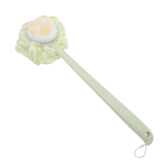 Unique Bargains 1 Pc Long Handle Double-sided Cat's Claw Bath Brush Back Scrubber Green
