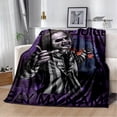 thumbnail image 3 of Mantas de película de terror B-Beetlejuice, manta de franela, manta cálida, manta suave y cómoda, manta de viaje, ropa de cama, regalo de cumpleaños, 3 of 5