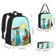 thumbnail image 2 of Fotbe African Women Set Escolar 3 en 1 para Niños - Mochila Duradera con Lonchera Aislante y Estuche para Lápices - Mochila Escolar para Niños y Niñas, 2 of 7