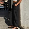 thumbnail image 6 of Noric Women Balloon Jogger Casual Pants High Waist Drawstring Elastic Waist Tie Hem Full Length with Pockets Lightweight Loose Fit Trousers, 6 of 9