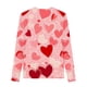 thumbnail image 4 of Blusas y camisas de manga larga con cuello redondo Camisas con estampados de manga larga Cuello redondo lindo Blusas casuales elegantes Ropa Camisas de cuello redondo Niña Top de poliéster, 4 of 4