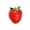Vermilion, variant on Large Strawberry Plush Pillow, 3D Fruit Shaped Cushion for Sofa Bed Chair Car, Soft Decorative Throw Pillow, Cute Food Theme Home Decor and Gift for Room Styling