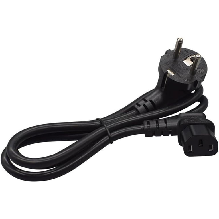 2-Prong Computer Power Cables UK To CEE7/3 European Schuko Female ...