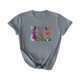 thumbnail image 4 of Mujeres Manga Corta de Verano Tops Día de San Valentín Impreso Cuello Redondo, Camisa de Moda Casual Blusa, 4 of 6
