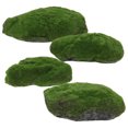 thumbnail image 5 of Masteelf 4pcs Artificial Moss Rocks Decorative Faux Green Moss Covered Stones for Garden Decor DIY Floral Arrangements and Plant Potted Decoration, 5 of 8