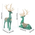 thumbnail image 4 of Reindeer Sculpture Retro Home Decoration Gift Festive Atmosphere Christmas Gift Reindeer Sculpture Retro Home Decoration Festive Atmosphere Home Decor Lover Deer Statue Green, 4 of 7