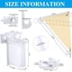 thumbnail image 3 of Kit de 16 Soportes Alambre para Estantes 12 Pulgadas, 4 Armario, 8 Clips Pared y Extremos Estante., 3 of 5