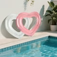 thumbnail image 3 of Sequin Rose Gold Heart Float, High-Reflective Metallic Water Prop for Pool and Beach, Aesthetic Inflatable Ornament with Internal Glitter, 3 of 6