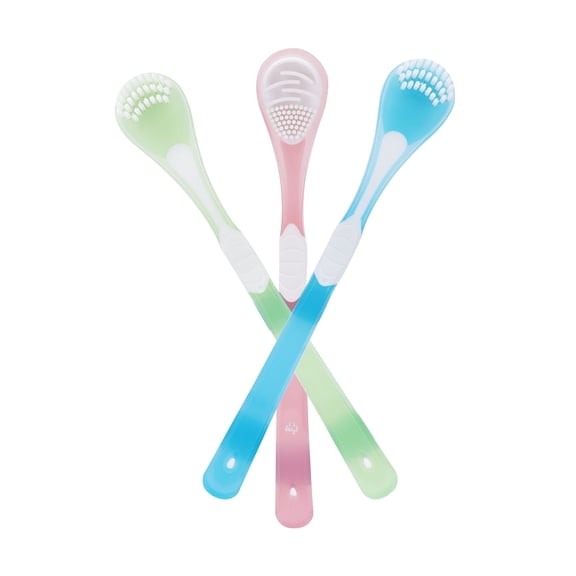 ACDANC Double-Side Designed Tongue Scraper,Ultra-Soft Tongue Brush Tongue Cleaner,Tongue Scraper for Adults(3 Pack)