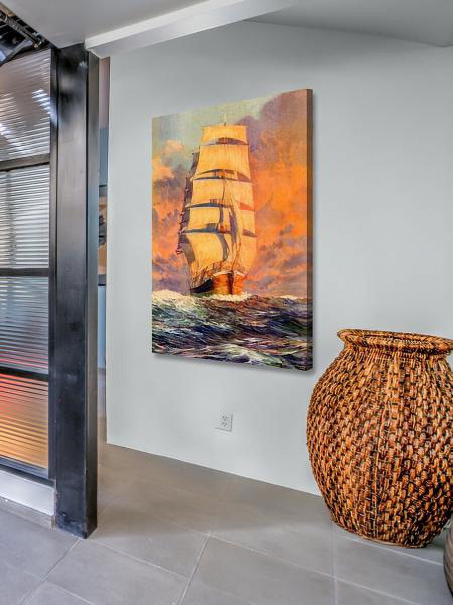 "Smooth Sailing" Painting Print on Wrapped Canvas