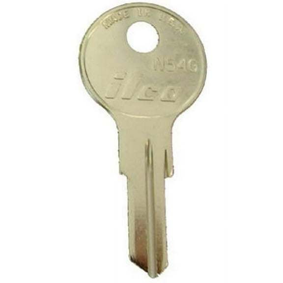 Kaba Ilco Corp. Cam Lock Key N54G - Nickel Plated - 10 Pack