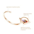 thumbnail image 3 of BG247 Stainless Steel Floating Locket Bangle Bracelet Rose Gold (Size 8), 3 of 7