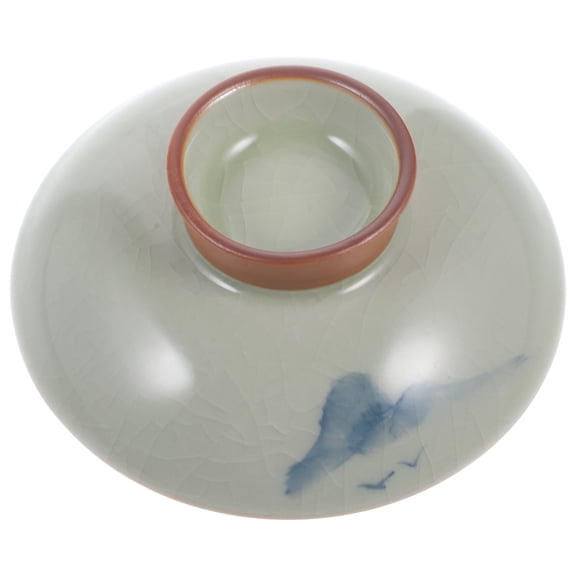 Tea Bowl Lid Cup Ceramic Replaceable Cover Vintage Ceramics