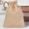 thumbnail image 4 of 50 Uds. Bolsa de arpillera de lino marrón de 9x12 cm, bolsas pequeñas de arpillera, bolsa de joyería con cordón, bolsa de regalo para boda, fiesta, cumpleaños, artesanía DIY oso de fresa Electrónica, 4 of 5