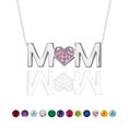thumbnail image 1 of Collar con Colgante de Mamá JeenMata Turmalina Rosa Piedra Natal de Octubre en Oro Blanco de 18 K sobre Plata Esterlina, 1 of 4
