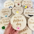 thumbnail image 4 of Set de madera Baby Milestone Cards Miafoire Baby First Holiday, 4 of 6