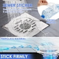 thumbnail image 3 of 100 Pcs Disposable Drain Cover & Drain Snake Stickers - 10cm Round Shower Drain Cover & Hair Catcher for Shower Drain - Perfect for Bath & Kitchen - Mesh Stops Human & Pet Hair, 3 of 12