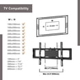 thumbnail image 6 of Hassch Modern Glass TV Stand for TVs, Entertainment Center with Mount, Black, 6 of 8