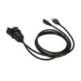 thumbnail image 1 of Dashboard Mount Extension Cable, Flush Panel Dashboard Mount Cable Data Transfer Non Deform PC Compound Impact Resistance USB 2.0  For Boat Motorcycle, 1 of 8