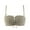 #6- Green, variant on Strapless Bra Push up Women Plus Size Invisible Stretchy No Underwire Push up Tshirt Bralette Padded Bustier Full Coverage Comfy Shapewear Nude 3XL