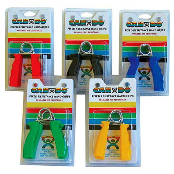 CanDo Ergonomic Hand Grip, Pair Yellow, xlight